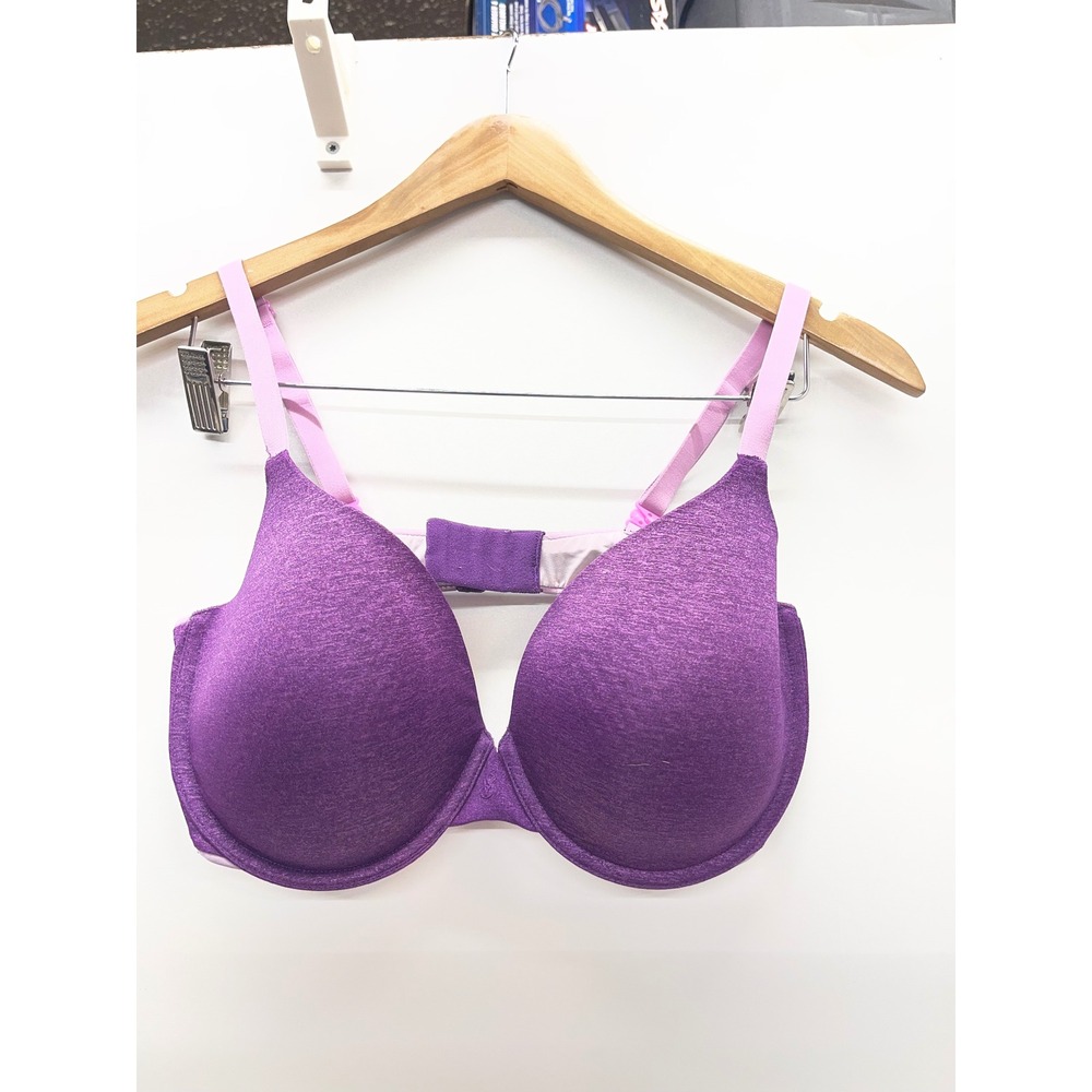 Victorias Secret Uplift Semi Demi Bra Purple Heathered Underwire 38DD